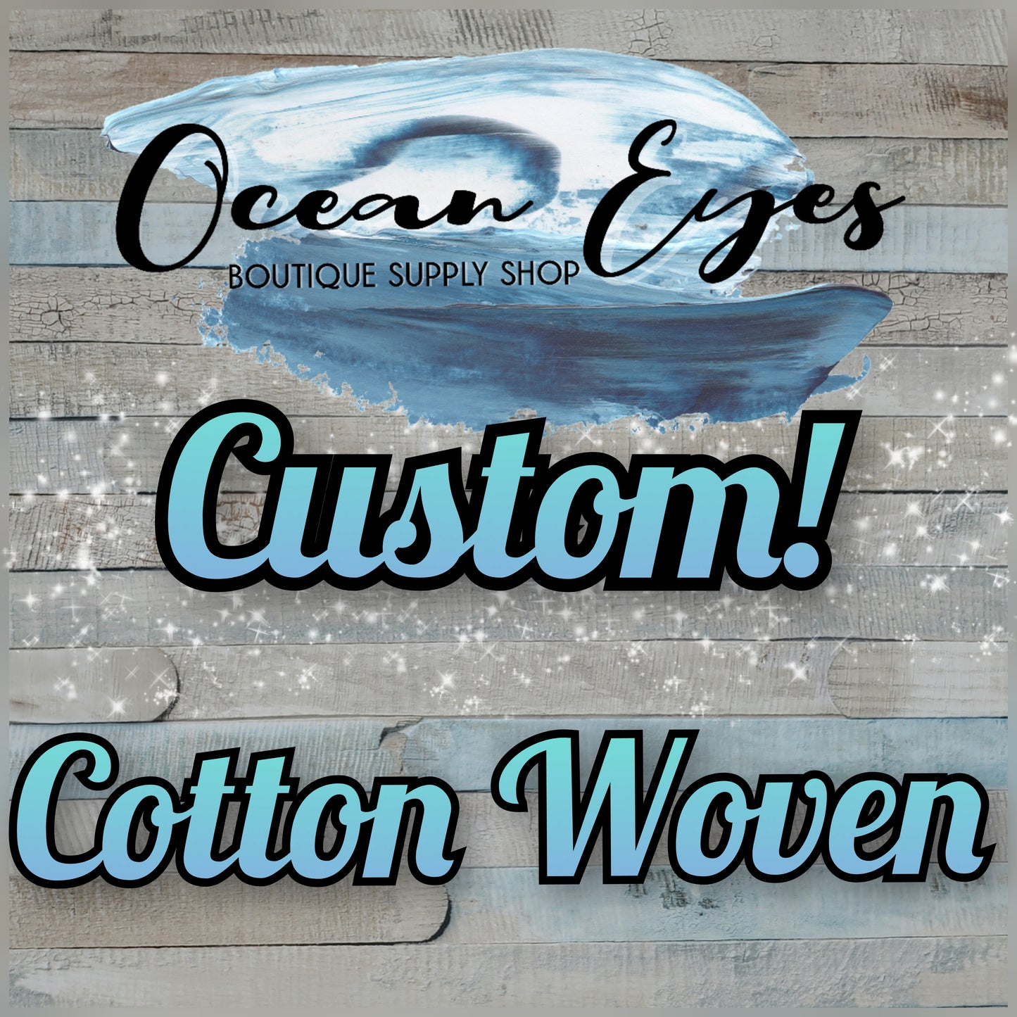 Pre Order - Cotton Woven - CUSTOM - Your Design!!