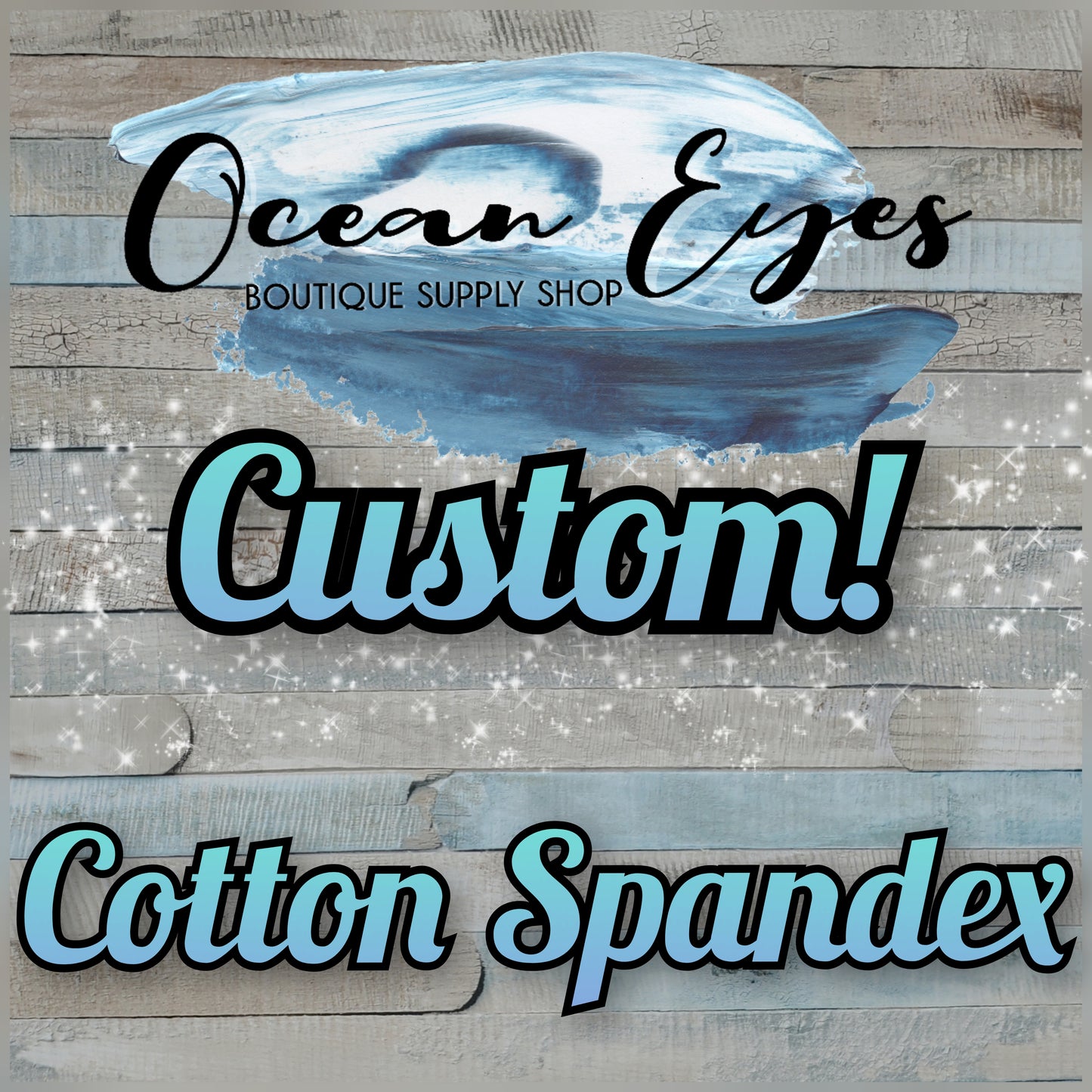 Pre Order - Cotton Spandex - CUSTOM - Your Design!